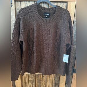 Womens LUCKY BRAND. Cable knit sweater Size Medium- Brand new with tag